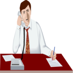 Businessman on Telephone 6