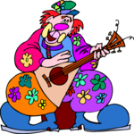 Clown with Guitar