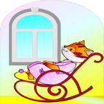 Cat in Rocking Chair