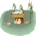 Child in Pond