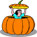 Little Person in Pumpkin