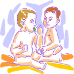 Babies Playing 2