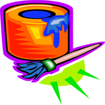 Paintbrush & Can 09