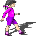 Girl Walking 4