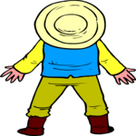 Sombrero Man - Back View