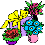 Flowers with Present