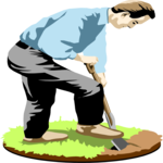 Man with Shovel 2