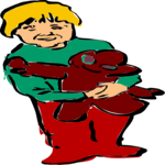 Boy Holding Toy