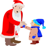 Santa & Child 7