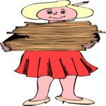 Woman Carrying Papers 2