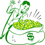 Man & Money Bag 3
