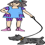 Girl & Dog 06