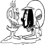 Helmet & Dollar Sign