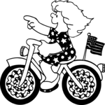 Girl on Bike