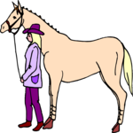 Cowgirl with Horse
