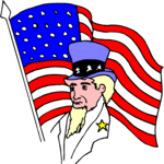 Uncle Sam in Flag 2