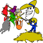 Farmer & Animals