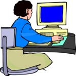 Woman at Computer 10
