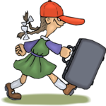 Girl with Luggage