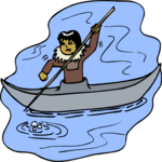 Eskimo in Kayak 1