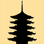 Pagoda Silhouette