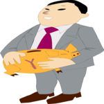 Man & Piggy Bank