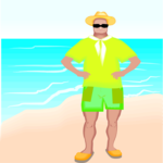 Man on the Beach 2