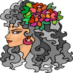 Flowers in Hair