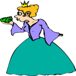 Princess with Frog 1