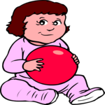 Girl with Ball 1
