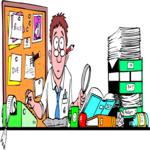 Desk Scene - Man 1