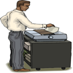 Man at Printer