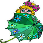 Girl with Umbrella 2