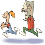 Boy Chasing Girl