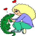 Girl & Lizard