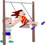 Kids on Swing