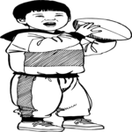 Boy with Football 1