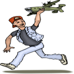 Boy with Toy Plane 1