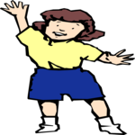 Girl Waving 1