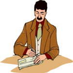 Man Writing 1