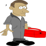 Man with Toolbox