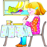 Girl Eating