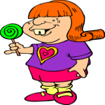 Girl with Lollipop 1