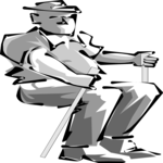 Farmer at Controls