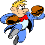 Businessman Boxing