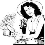 Woman Gardening 1