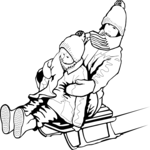 Kids Sledding