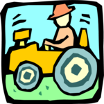 Farmer on Tractor 1