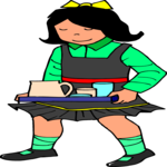 Girl with Tea Set