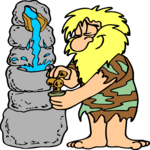 Caveman at Water Cooler 1